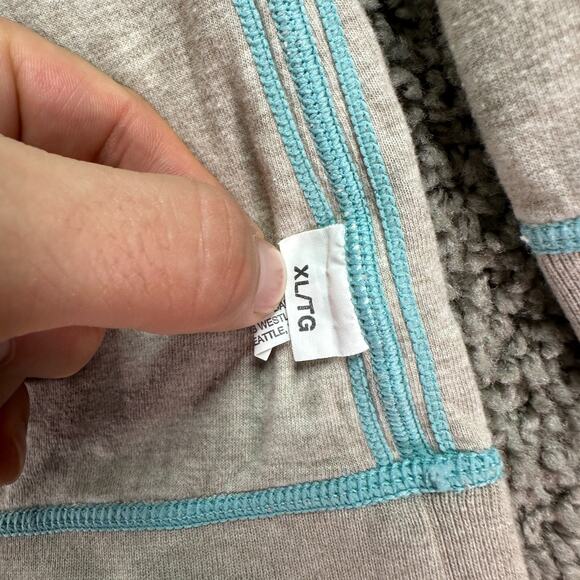 Tommy Bahama Reversible Sweater Mens M Blue Beige 1/4 Zip Cotton Casual READ - Picture 13 of 16